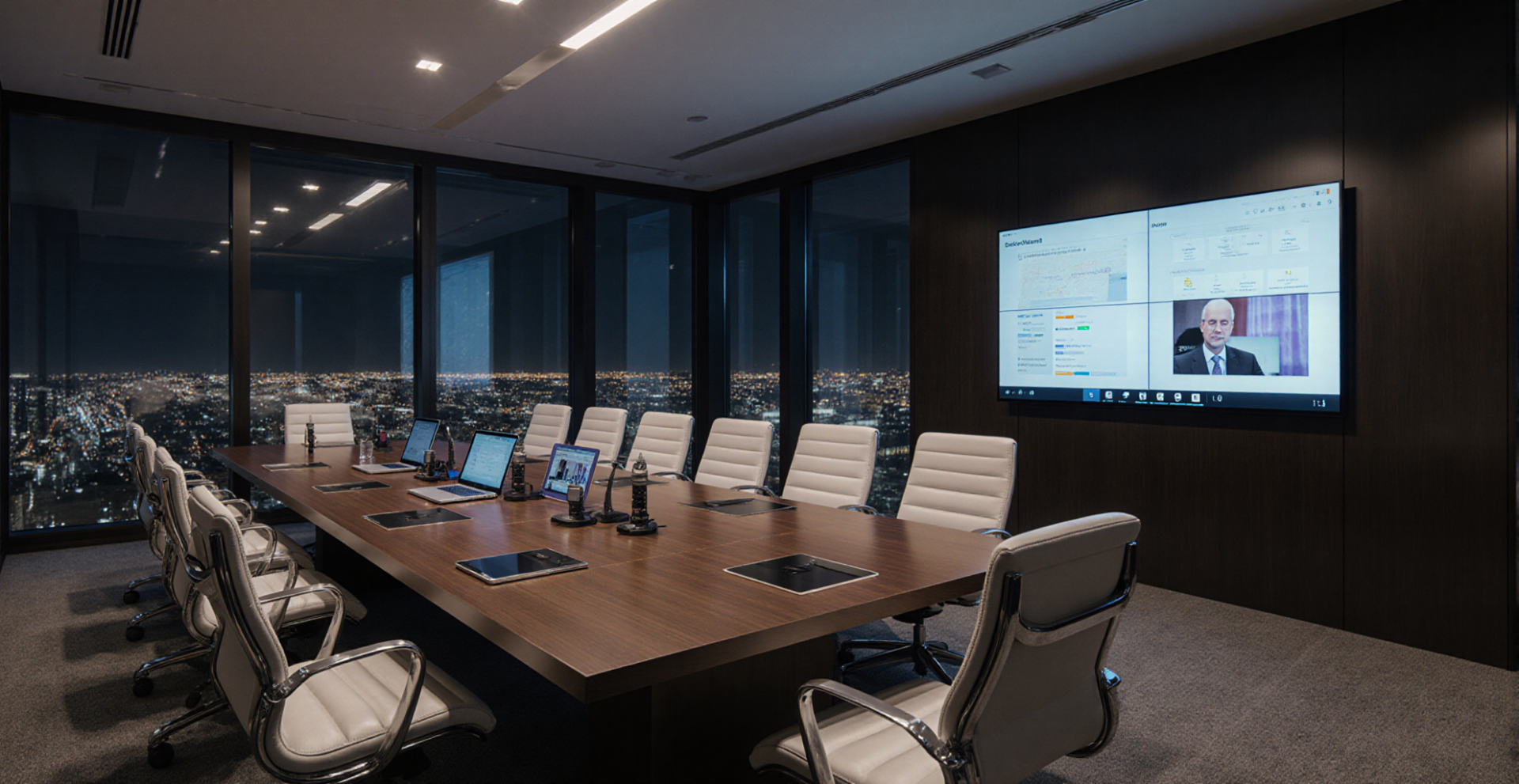 School Director and Executives analyzing institutional growth